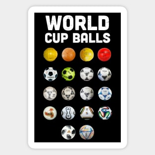 World cup balls, soccer balls, football lover gift Magnet